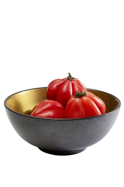 Misa z porcelany czarno-złota Ø21 cm 1,4 L