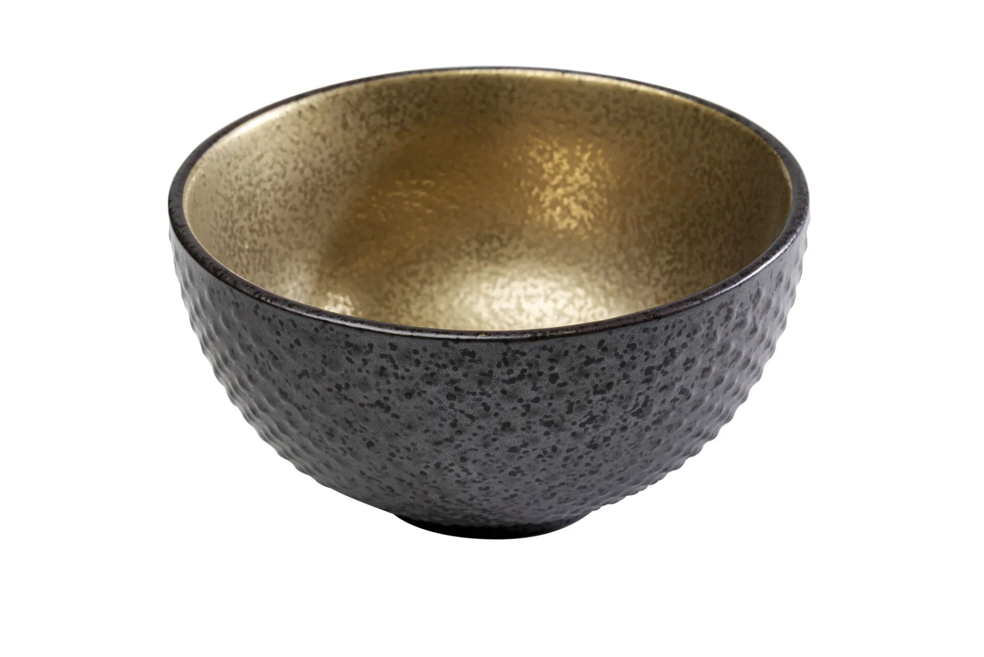 Miseczka na przekąski z porcelany czarno-złota Ø11 cm 250 ml