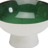 Miska na przekąski zielona porcelana Ø17 cm 500 ml
