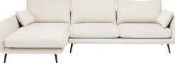 Narożnik Amalfi 275x159 cm kremowy lewy