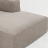 Narożnik Cubo Taupe Prawy