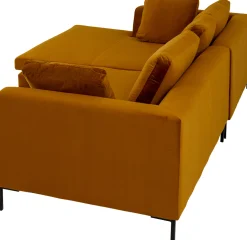 Narożnik Gianni Velvet złoty 290cm lewy