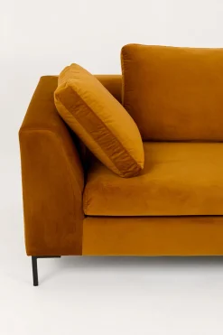 Narożnik Gianni Velvet złoty 290cm prawy