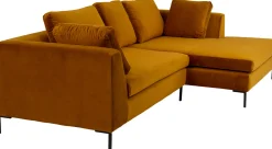 Narożnik Gianni Velvet złoty 290cm prawy