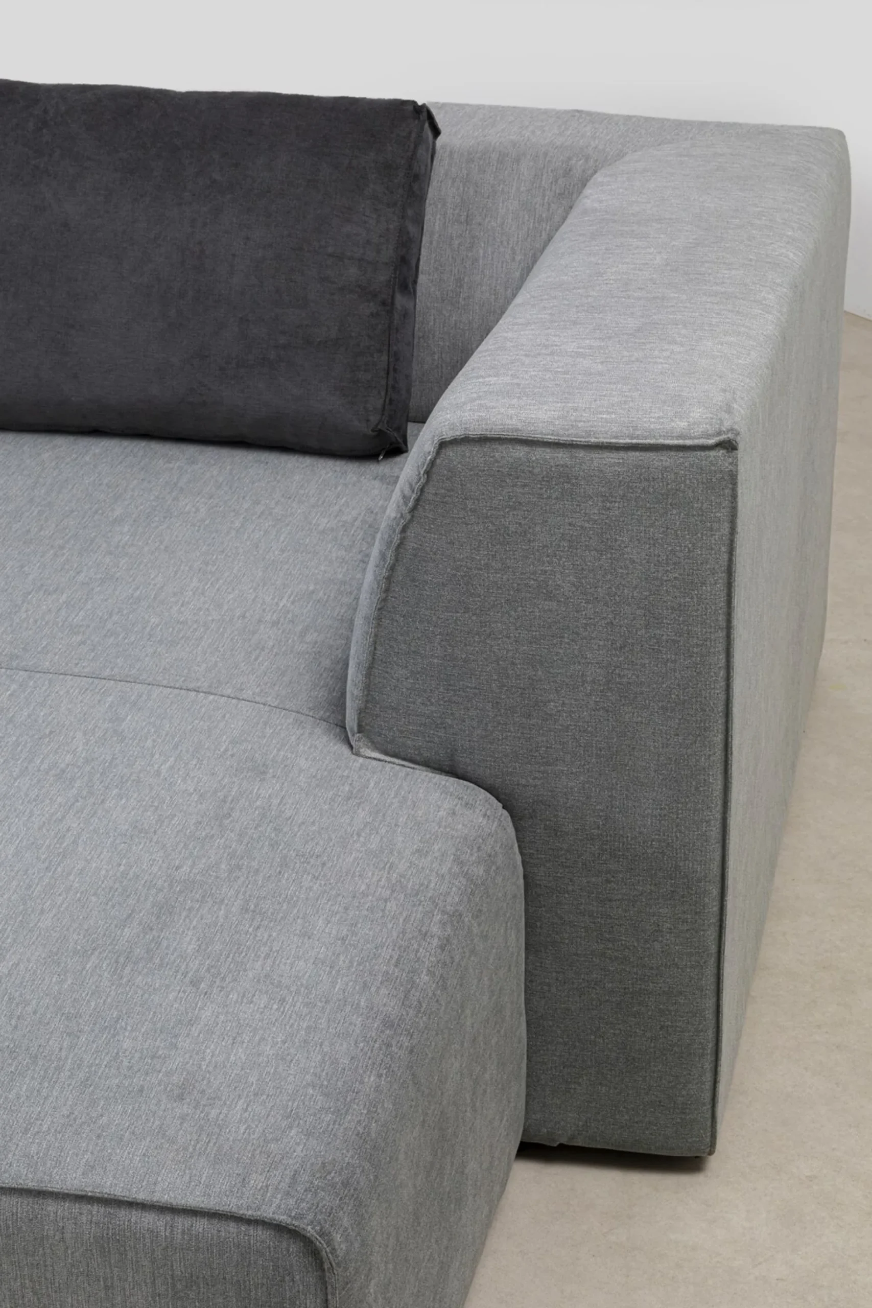Narożnik Infinity szary 302x182 cm prawostronny