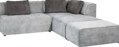 Narożnik Infinity szary 302x182 cm prawostronny