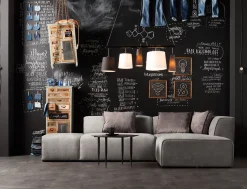 Narożnik Infinity szary 302x182 cm prawostronny