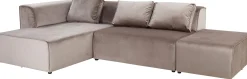 Narożnik Infinity Velvet 306x182 cm taupe lewy