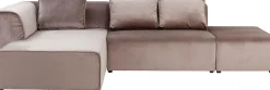 Narożnik Infinity Velvet 306x182 cm taupe lewy