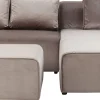 Narożnik Infinity Velvet 302x182 cm taupe prawy