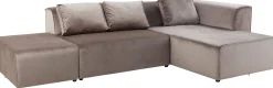 Narożnik Infinity Velvet 302x182 cm taupe prawy