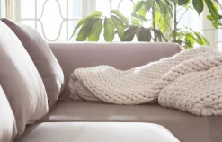 Narożnik Infinity Velvet 302x182 cm taupe prawy