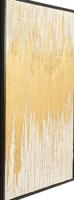 Obraz Abstract 80x120 cm biało-złoty