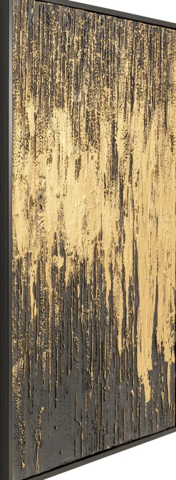 Obraz Abstract 80x120 cm czarno-złoty