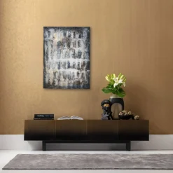 Obraz abstrakcyjny do salonu szary 90x120 cm