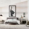 Obraz Audrey 108x172 cm czarno-biały
