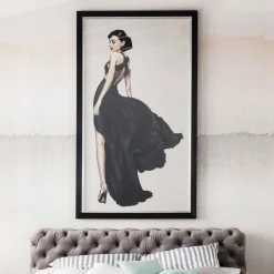 Obraz Audrey 108x172 cm czarno-biały