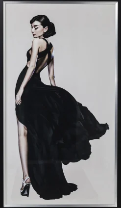 Obraz Audrey 108x172 cm czarno-biały