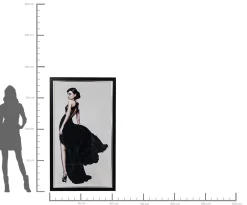 Obraz Audrey 108x172 cm czarno-biały