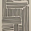 Obraz do salonu artystyczne linie czarne 73x113 cm