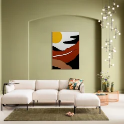 Obraz do salonu kolorowy wschód słońca 73x113 cm