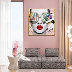 Obraz do salonu nowoczesny Times Square 120x120 cm