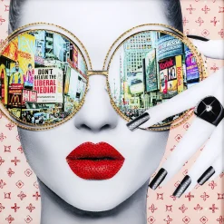 Obraz do salonu nowoczesny Times Square 120x120 cm