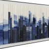 Obraz do salonu poziomy niebieski miasto 160x60 cm