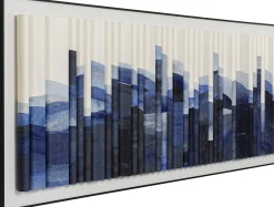 Obraz do salonu poziomy niebieski miasto 160x60 cm