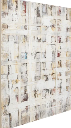 Obraz do salonu 120x120 cm abstrakcyjny ręcznie malowany kolorowy