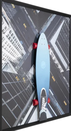 Obraz duży do salonu kolorowy 3D skater 149x149 cm