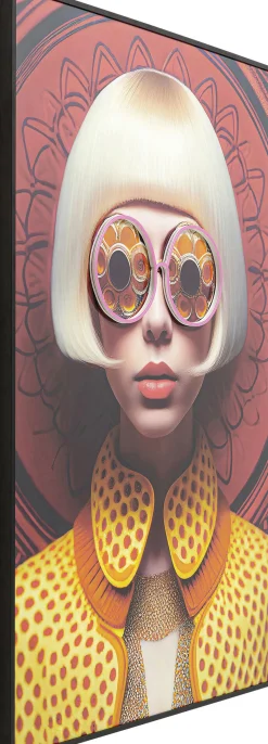 Obraz Fancy Blonde Lady LED 120x80cm