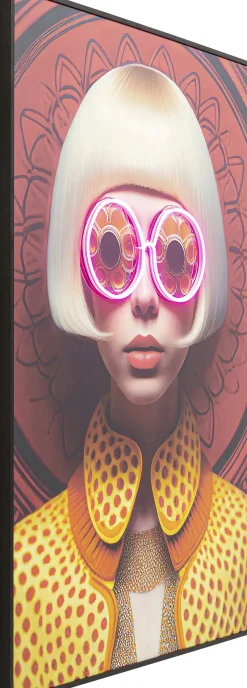 Obraz Fancy Blonde Lady LED 120x80cm