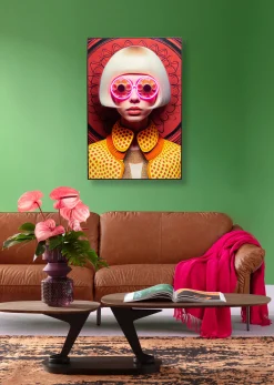 Obraz Fancy Blonde Lady LED 120x80cm