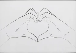 Obraz Heart Hands 103x73cm