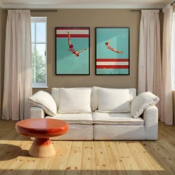 Obraz Jumping Girl Down 103x73cm