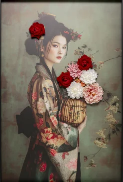 Obraz Kimono Girl 84x124cm