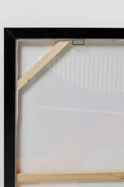 Obraz kolorowy zachód słońca rama czarna 75x100 cm