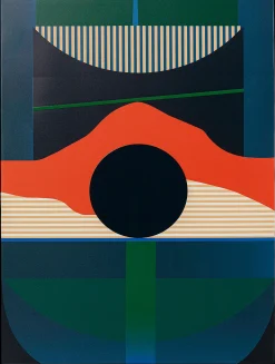 Obraz kolorowy zachód słońca rama czarna 75x100 cm