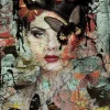 Obraz Lady Butterfly 100x150 cm kolorowy