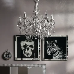Obraz Mirror Skull 100x100 cm