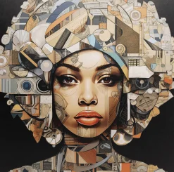 Obraz szklany Art Geo Women 3D 120x120cm
