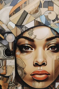 Obraz szklany Art Geo Women 3D 120x120cm