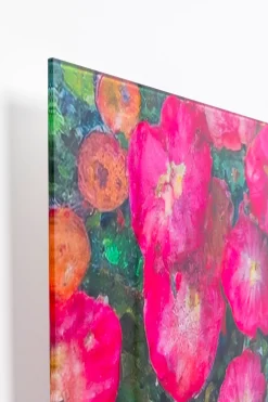 Obraz szklany Art Nouveau Fleur 120x120cm