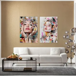Obraz szklany Artsy Portrait Front 80x120cm