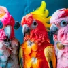 Obraz szklany Cockatoo Chatter 150x100cm