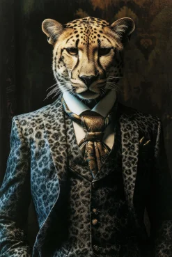 Obraz szklany duży 100x150 cm motyw zwierzęcy pan gepard