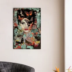 Obraz Szklany Lady Butterfly 75x55cm