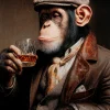 Obraz szklany Mister Animal Whisky 80x120cm