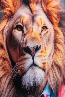 Obraz szklany Suit Lion 80x120cm